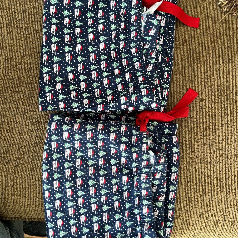 Vineyard Vines Navy Snowman Pajama Pants